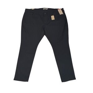 Levis 711 Skinny Jeans Womens 26W Black Mid Rise Plus Size NWT